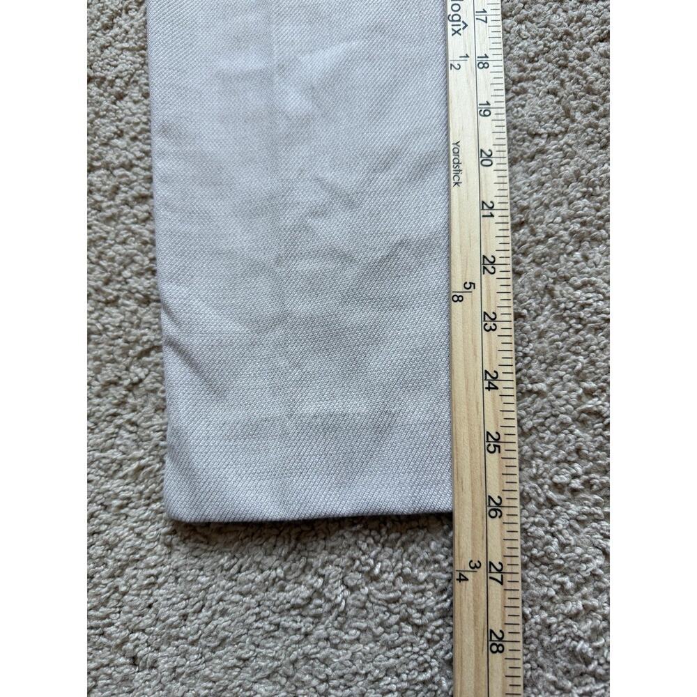Zara Dress Pants Trousers 26” Inseam Light Beige Ankle Tapered Career Women Sz 2 - Picture 4 of 8